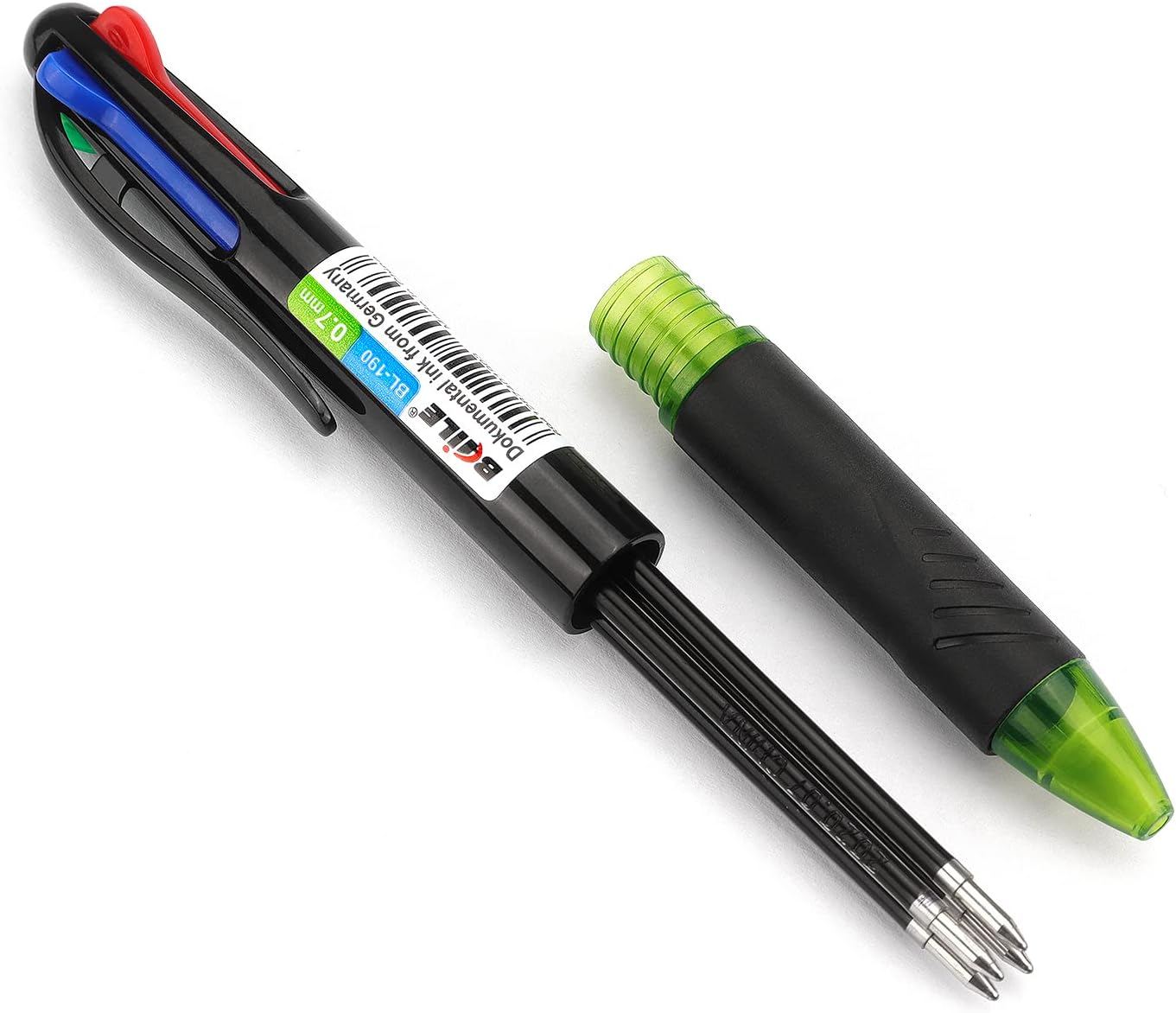 Multicolor Ballpoint Pens 4in1 0.7mm Retractable Gift Pens