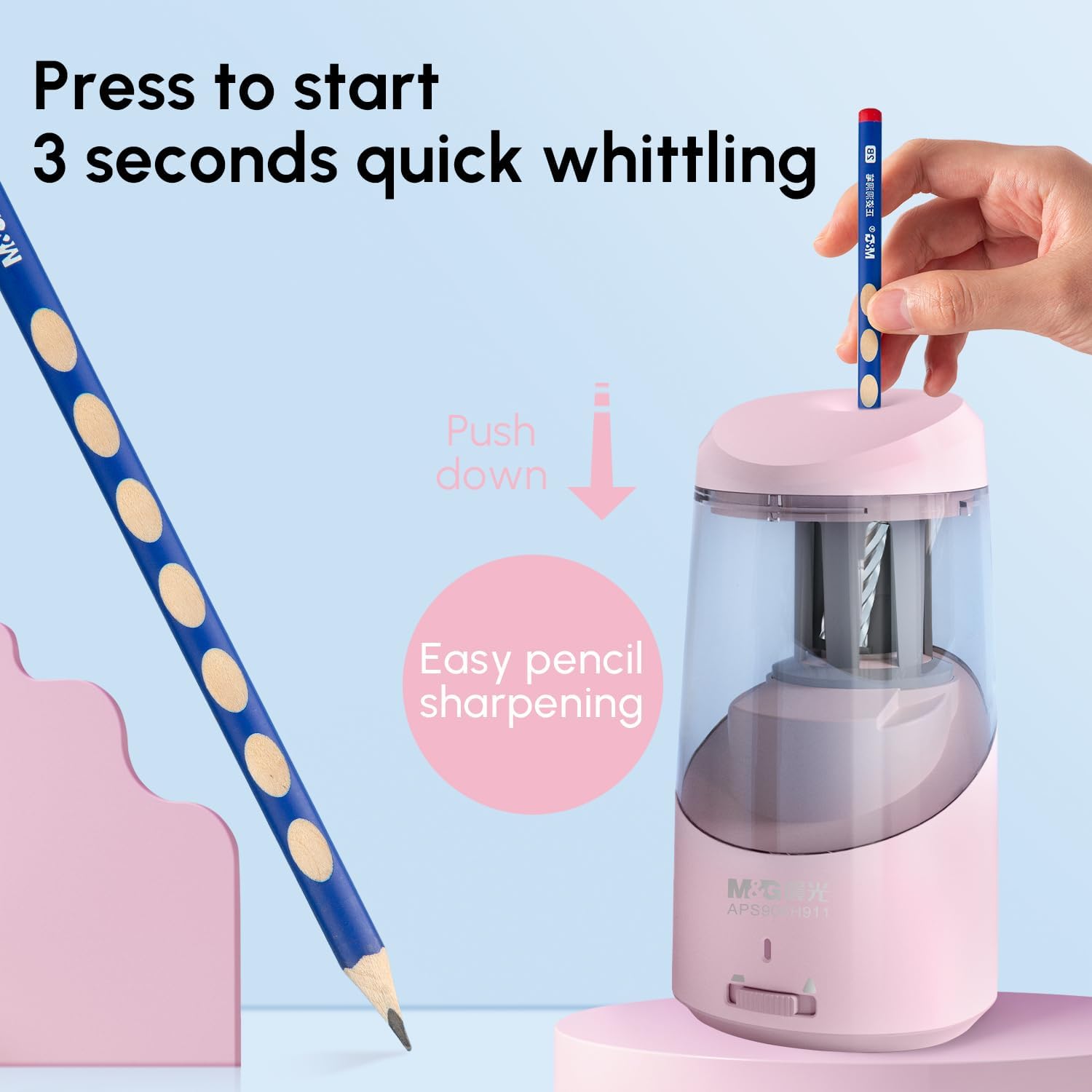 M&G Electric Pencil Sharpener USB Operated for 6-8mm Pencils