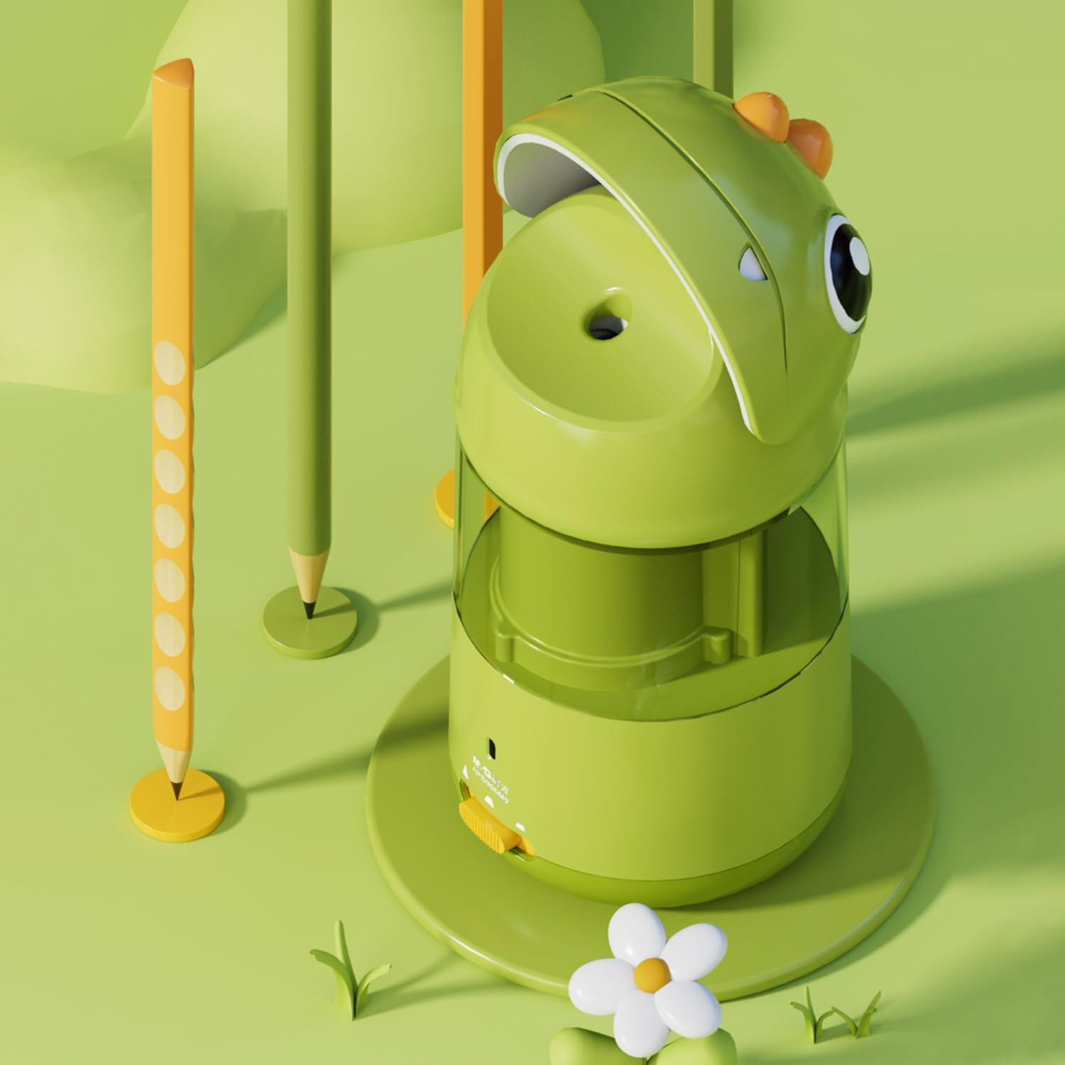 M&G Electric Pencil Sharpeners for Kids Green Dinosaur