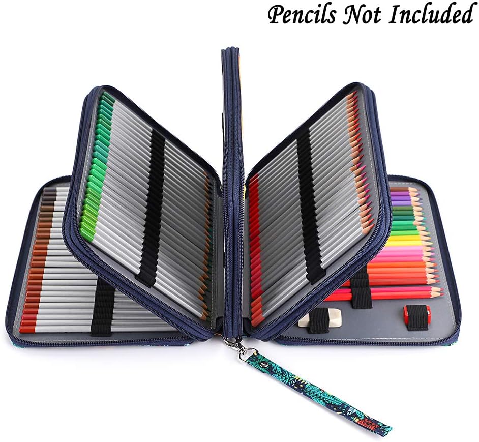 200 Slots Colored Pencil Case Large Capacity Pencil Organizer