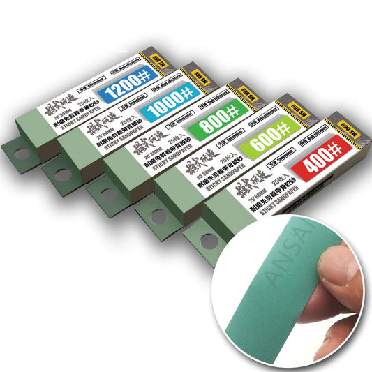 125PCS Wet/Dry Reuse Wear-Resisting Sticky Sandpaper Assorted Grit