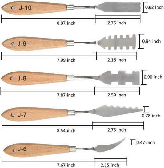 13Pcs Palette Knife Set - Stainless Steel for FX Special Effects