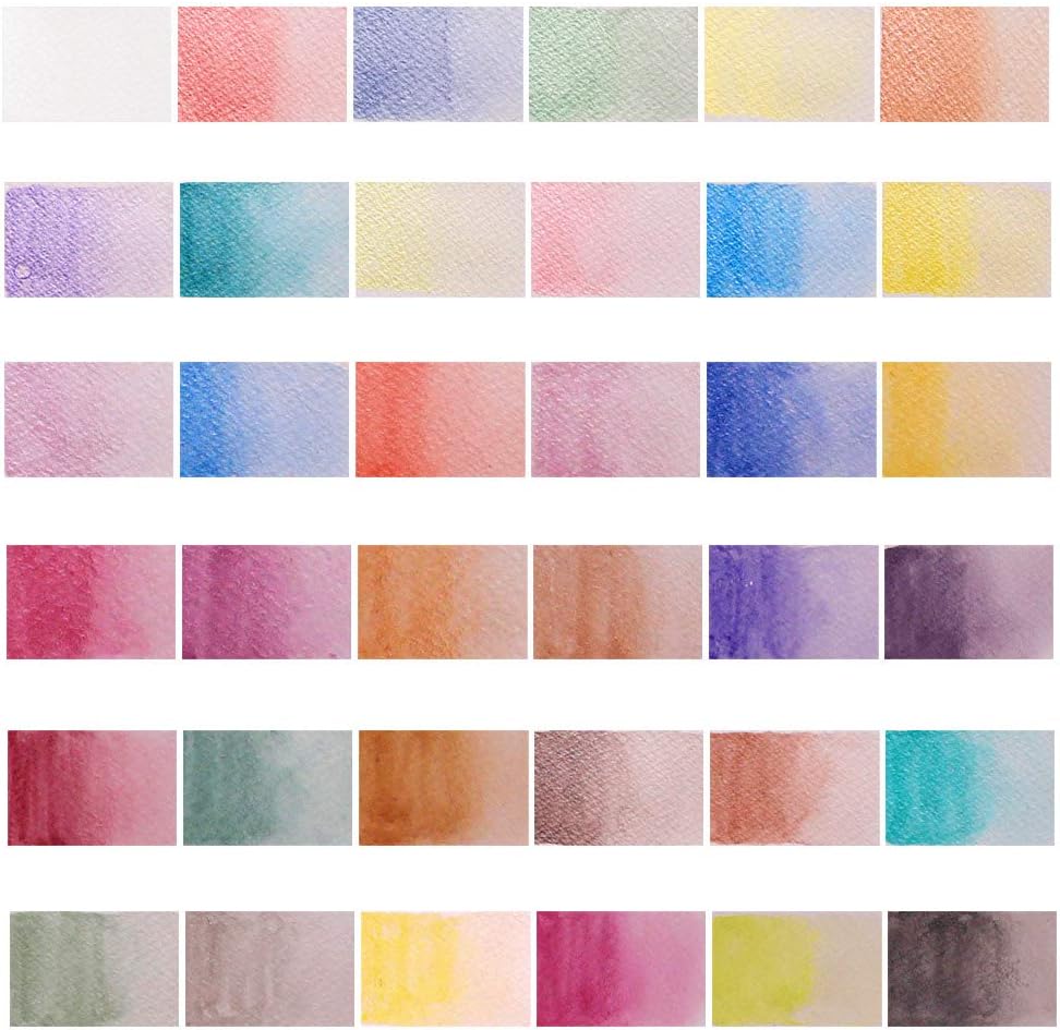 MONT MARTE Signature 36 Metallic Watercolor Set