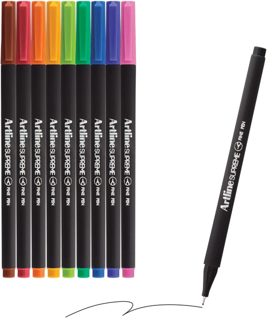 Artline SUPREME Fine Pens for Drawing,Coloring,Writing,0.4mm