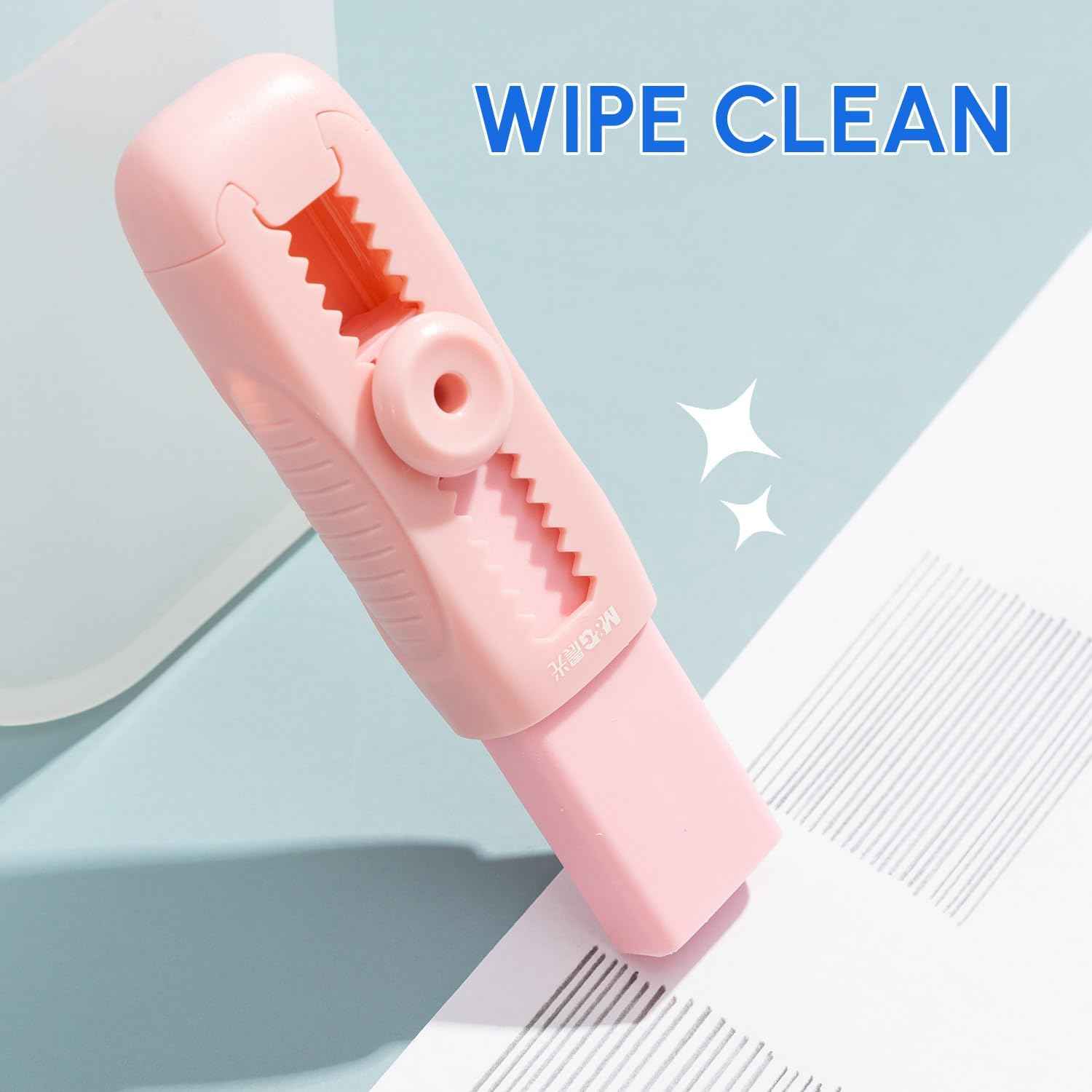 M&G 4+1 Pack Sliding Retractable Eraser with Sleeve and 4 Refill Erase