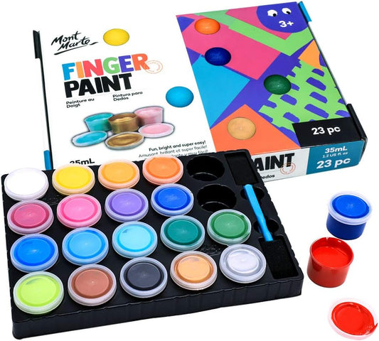 MONT MARTE 23 Piece Finger Paint Set