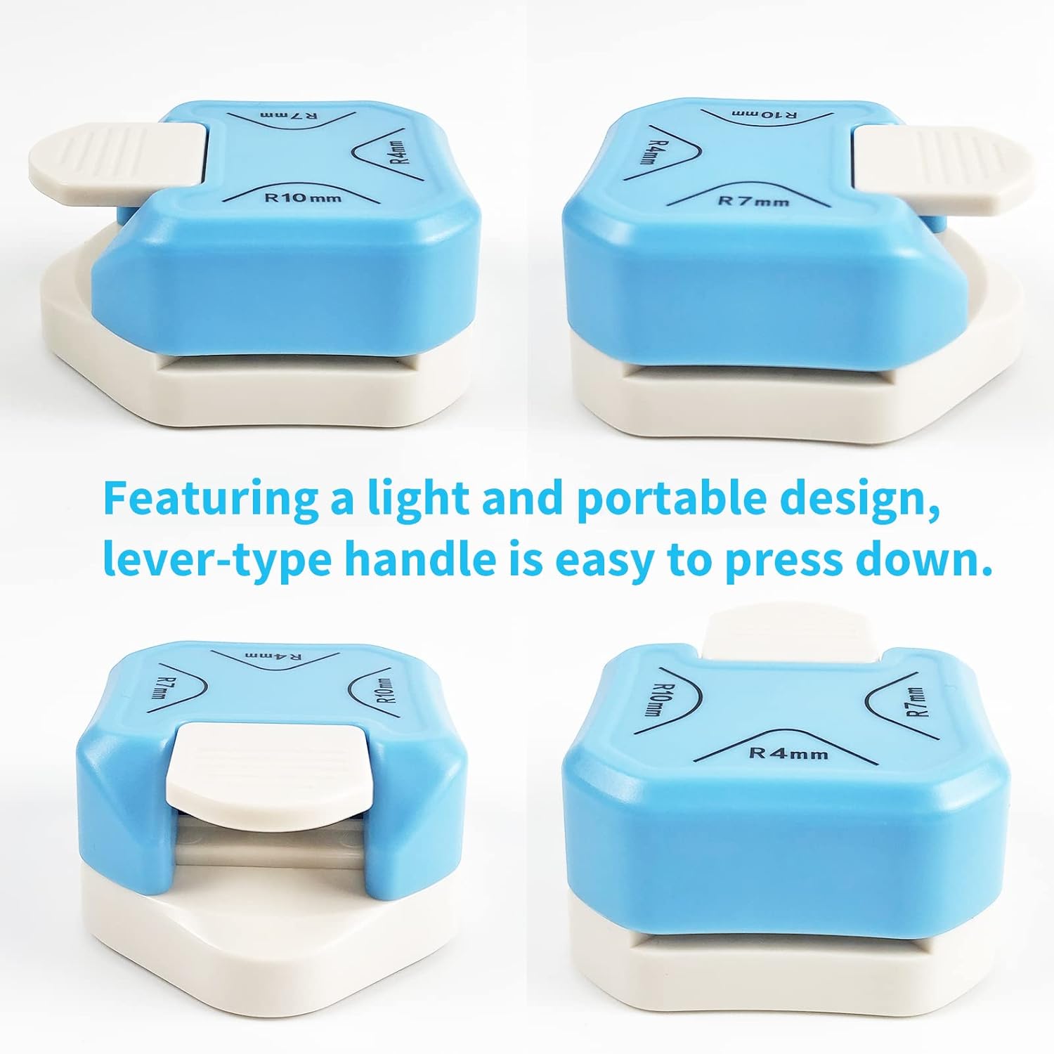 3in1 Paper Punch Corner Rounder,R4mm+R7mm+R10mm