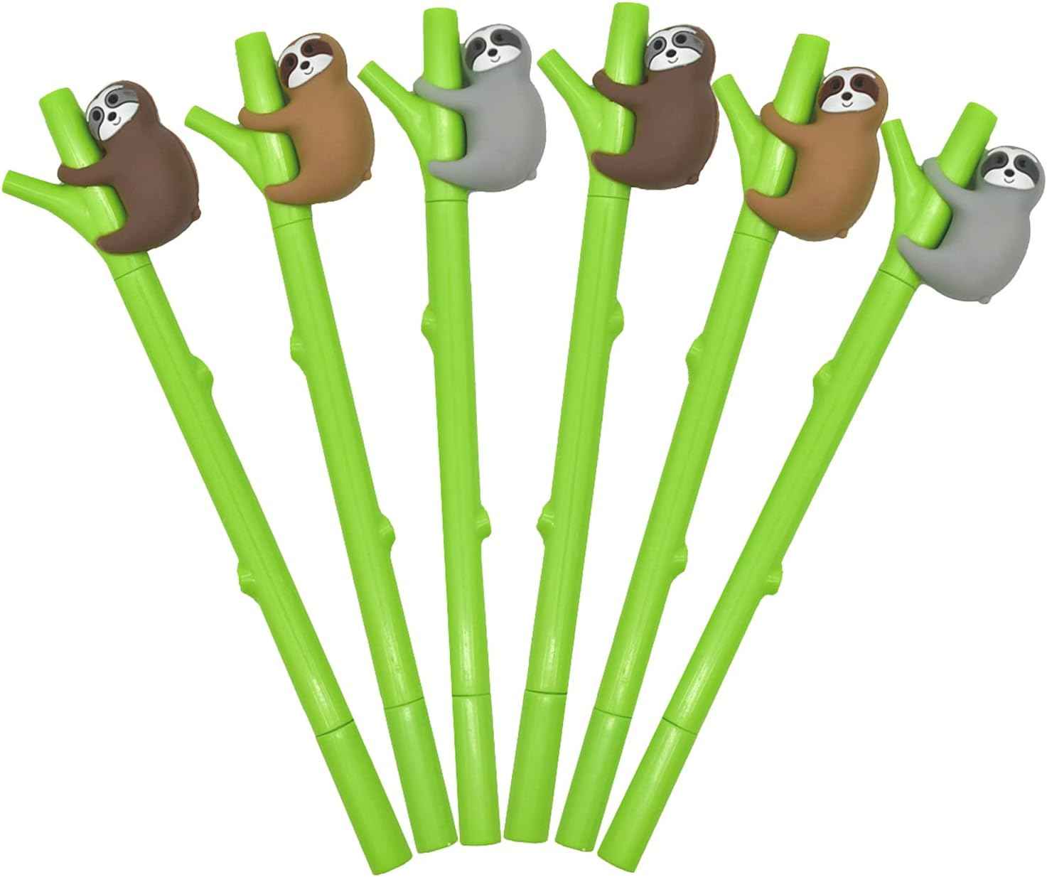 24PCS Sloth Kawaii Bradypod Climbing Tree 0.5mm Black Ink Gel Pens - TTpen
