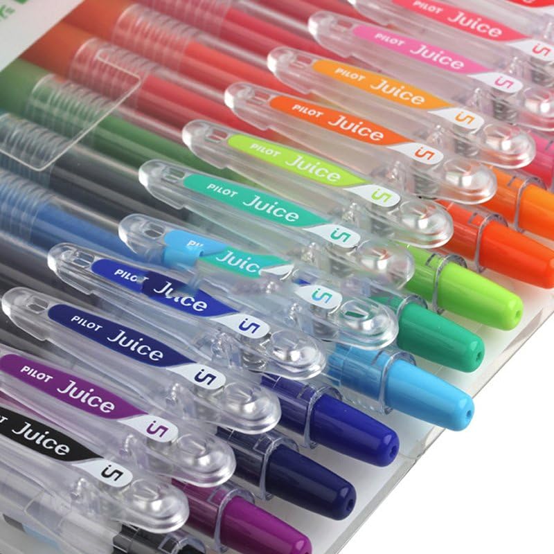 Pilot Juice Gel Ink Ballpoint Pen, 0.5mm, 12 Color Set