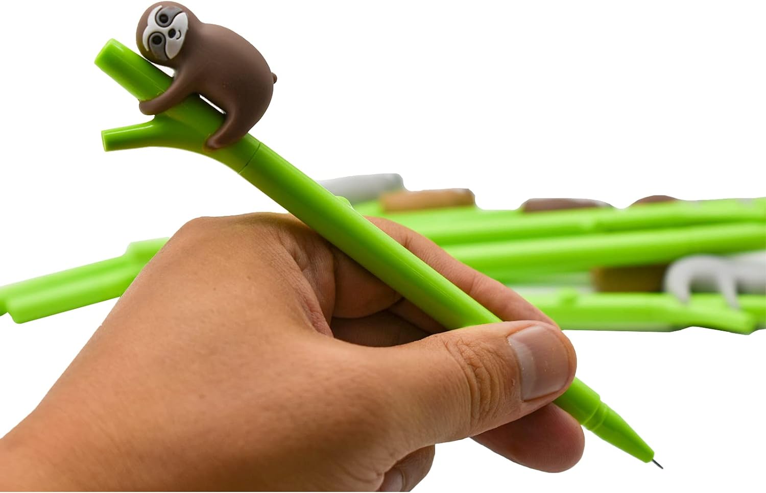 9PCS Cute Sloth Pens Kawaii Bradypod Climbing Tree Pens 0.5 mm