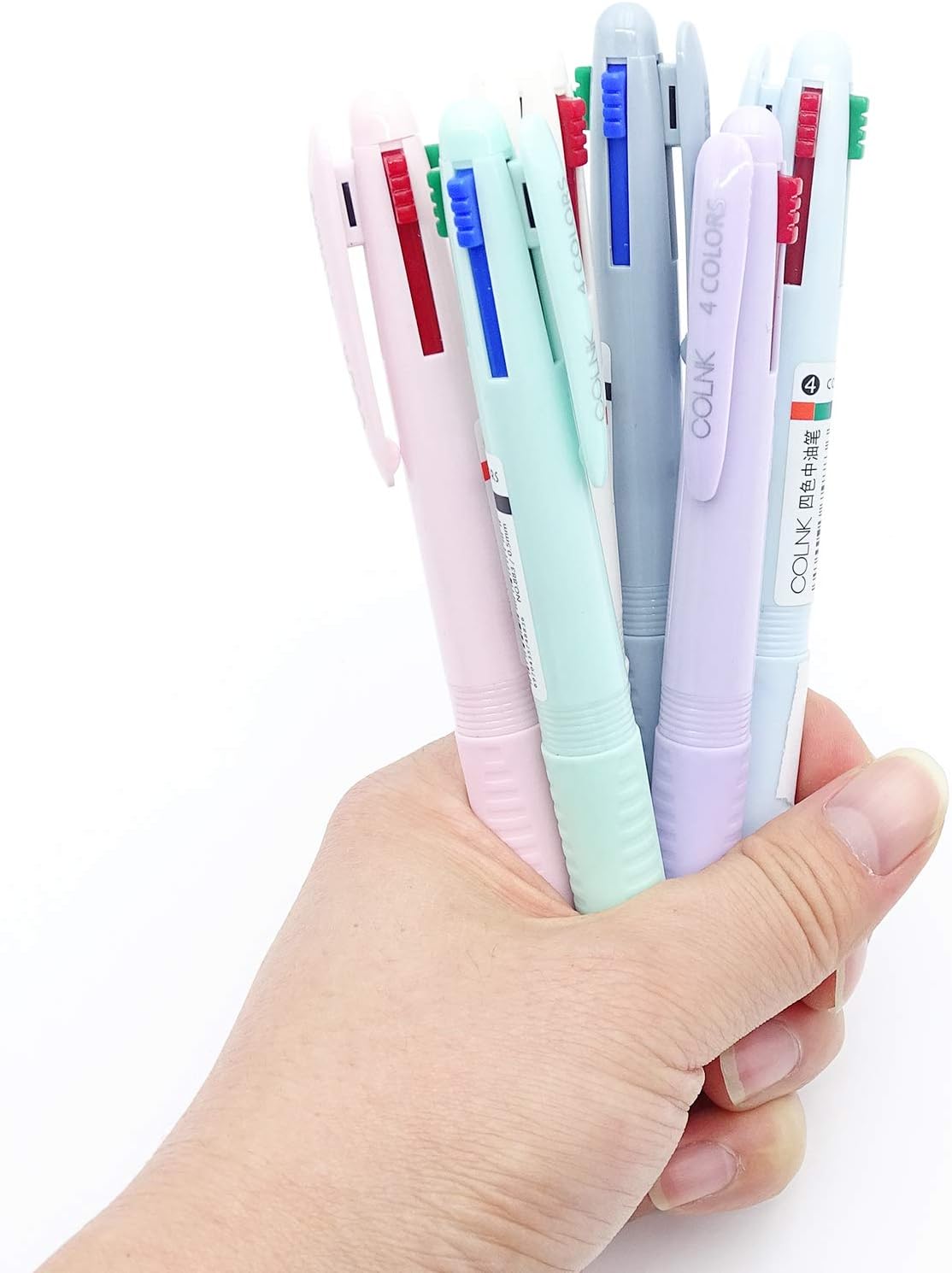 COLNK 4IN1 Multicolor Ballpoint Pen 0.5mm 6 Count