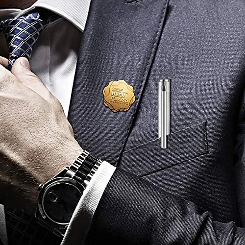 Slim Stainless Steel Retractable Ballpoint Pens,6 Pack-Black ink