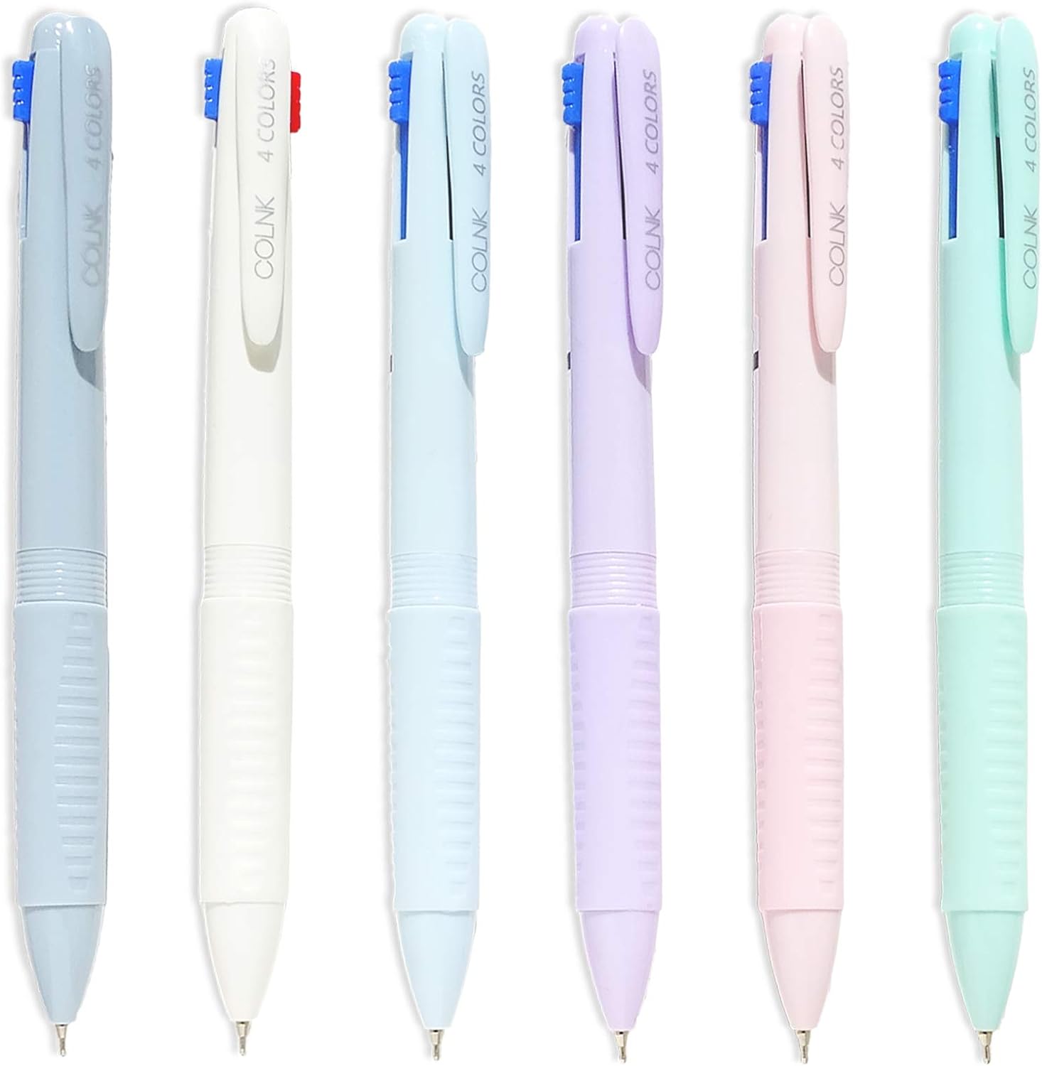 COLNK 4IN1 Multicolor Ballpoint Pen 0.5mm 6 Count