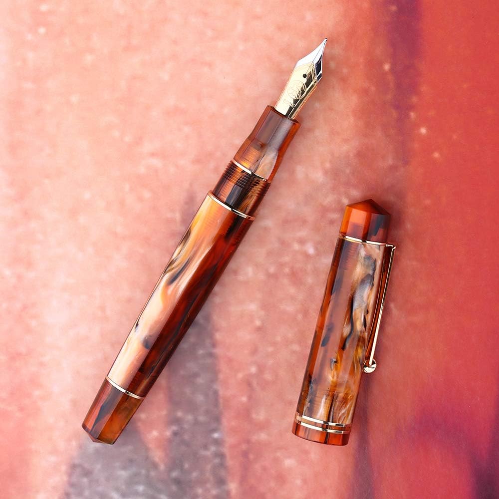 Majohn M800 Acrylic Fountain Pen,Germany Bock Fine Nib
