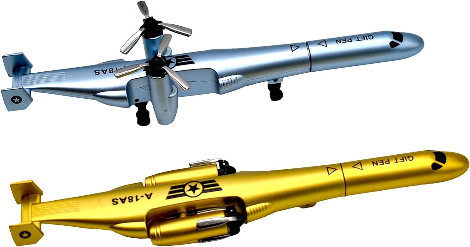 5PCS Novelty Warcraft Gel Pens Airplane Shape