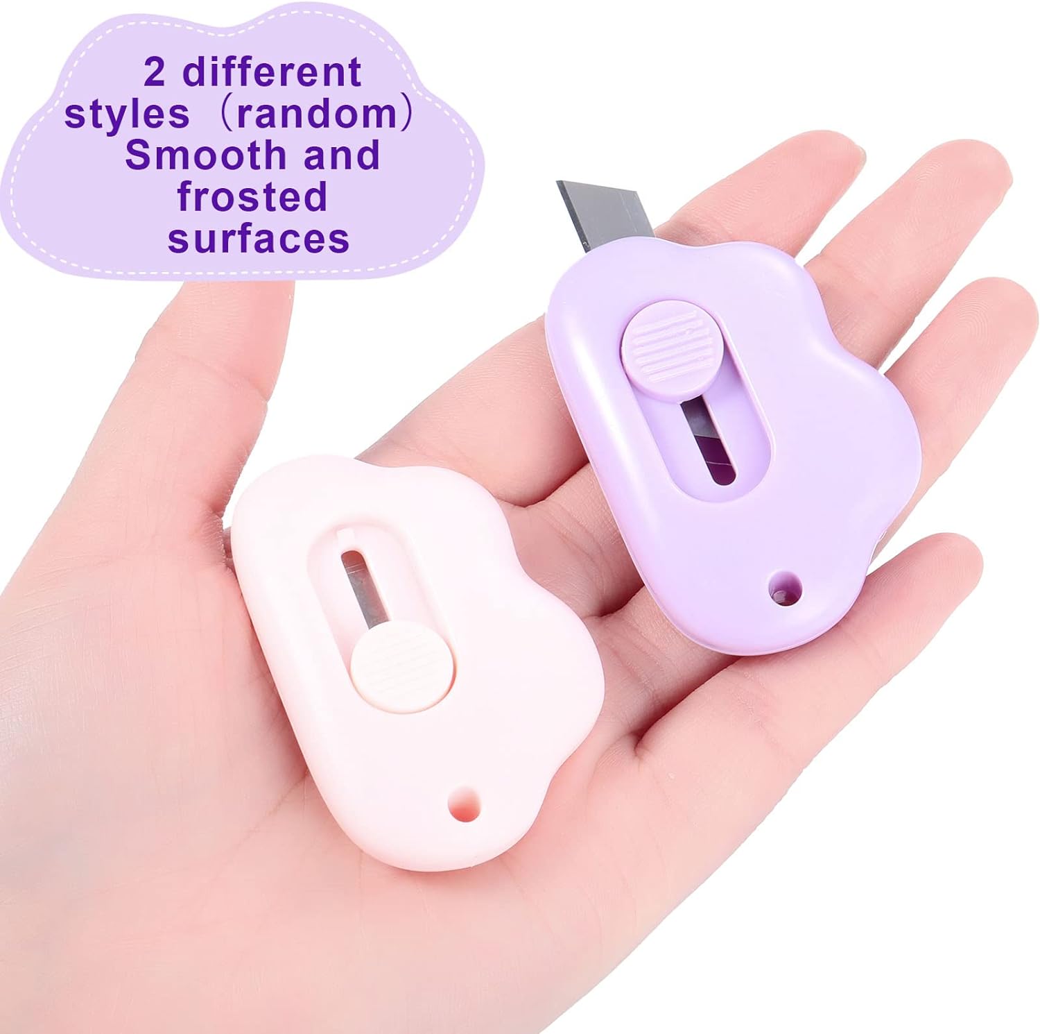 6 Pieces Mini Utility Knives Cloud Shaped Box Cutters