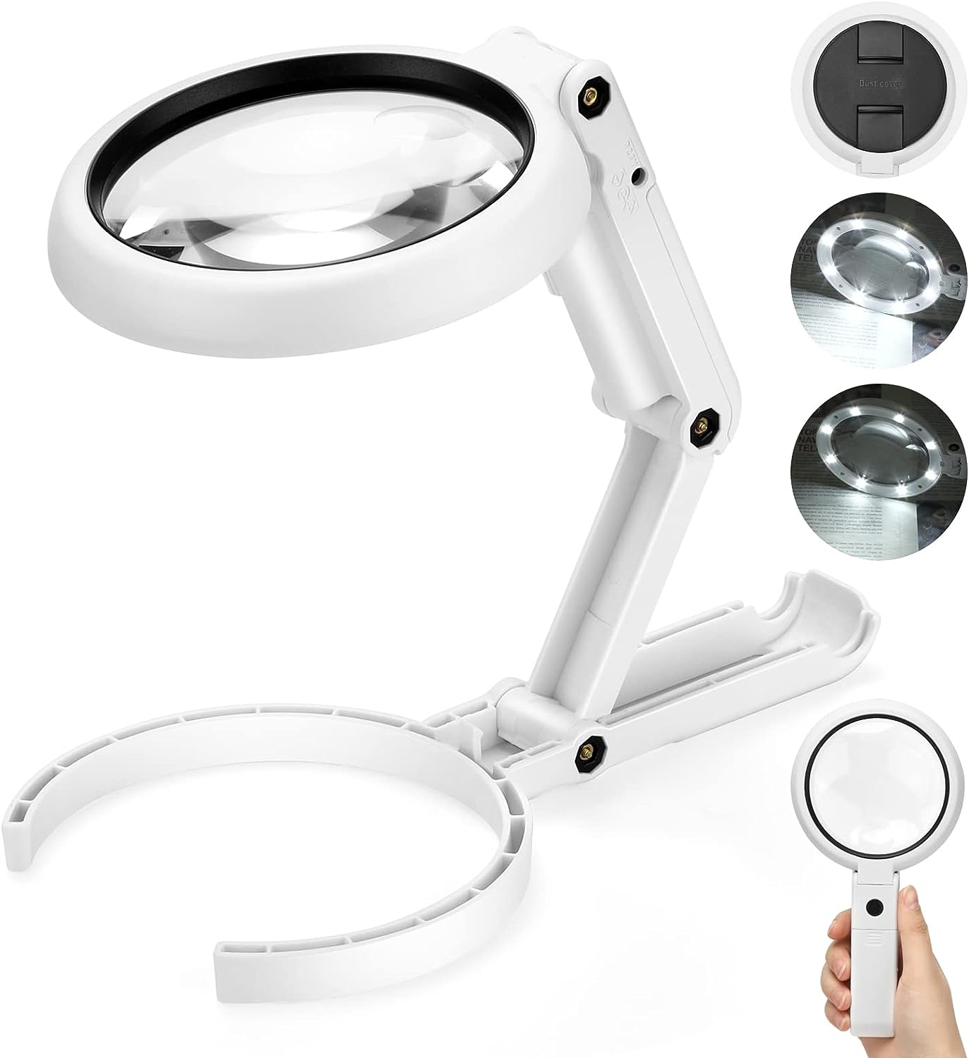 Desktop Lighted Magnifier 10x Shenhong Desktop LED Magnifying Glass