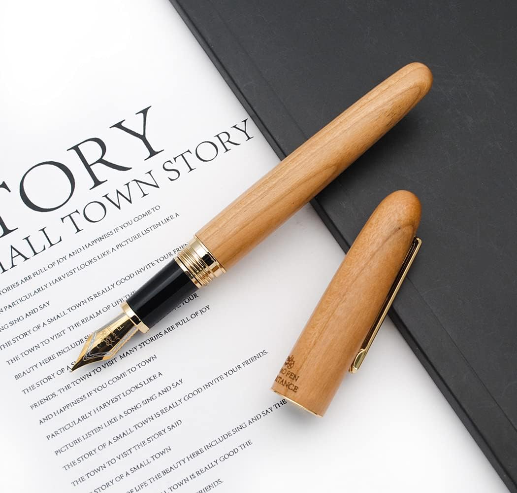 JINHAO 9036 Natural Wood Fountain Pen
