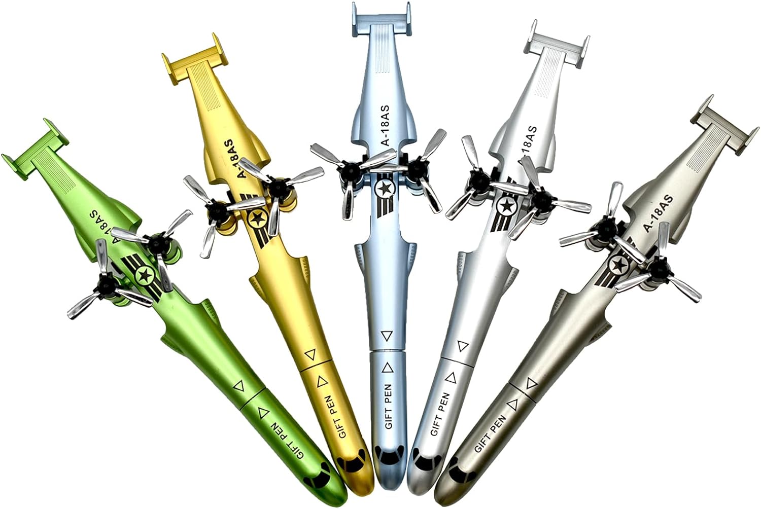 5PCS Novelty Warcraft Gel Pens Airplane Shape