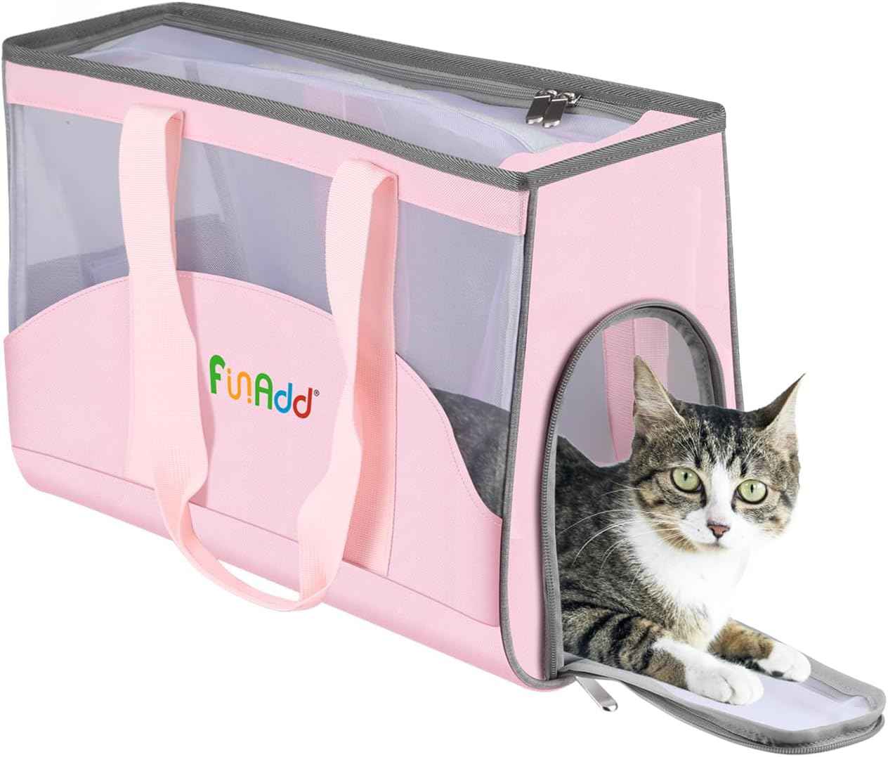 FunAdd Sac de transport pour animaux de compagnie, approuvé par les compagnies aériennes, pour petits chiens et chats