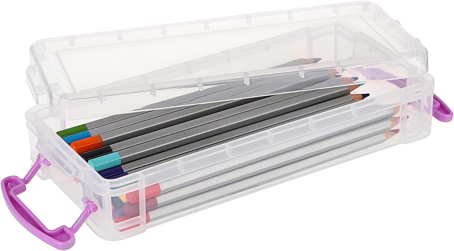 6 Large Capacity Pencil Box,Office Supplies Storage Organizer Box