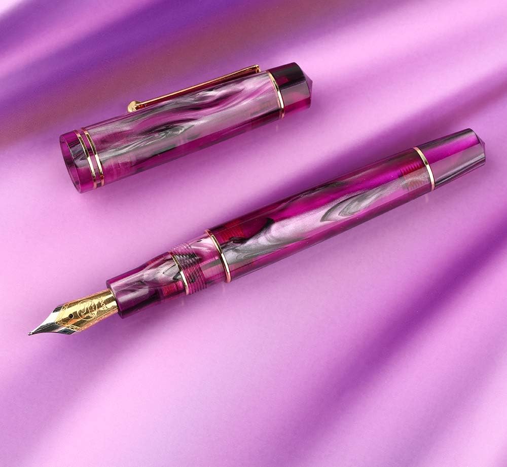 Majohn M800 Acrylic Fountain Pen,Germany Bock Fine Nib