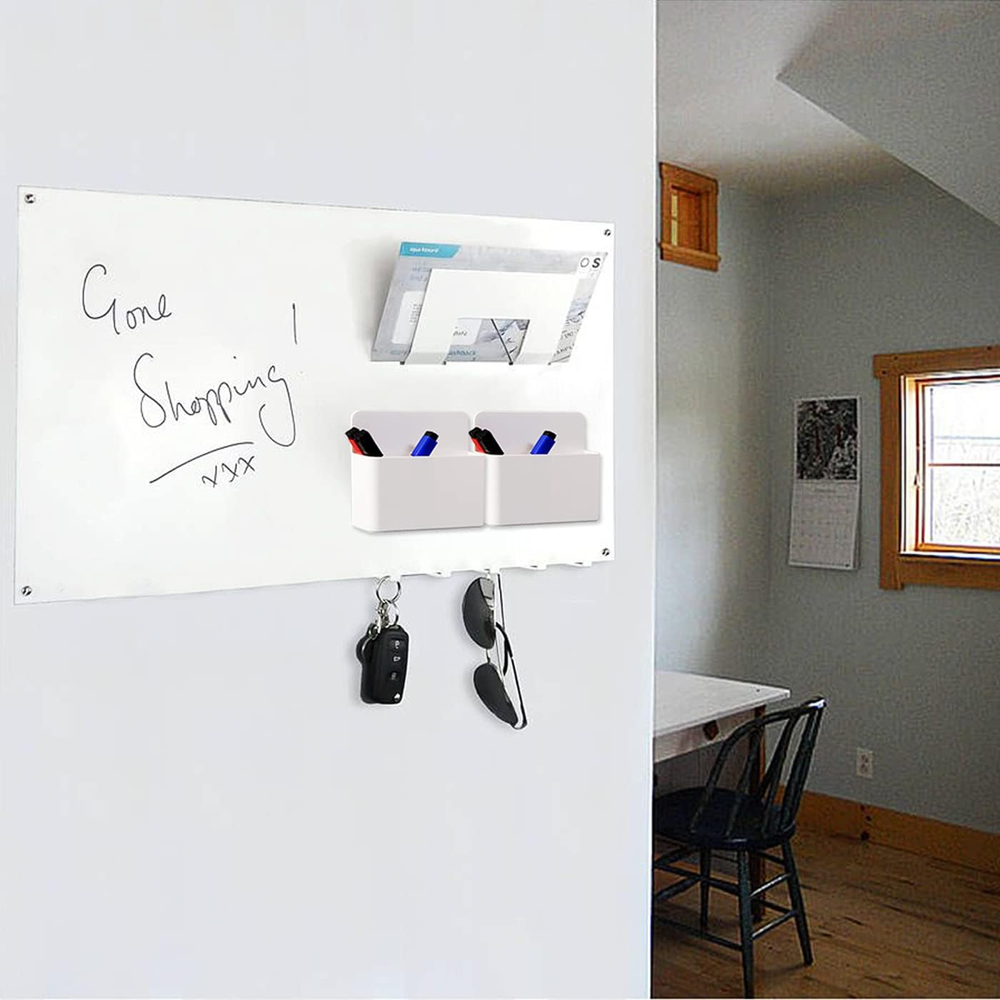 Magnetic Dry Erase Marker Pen Holder for Fridge Whiteboard,1 Pack