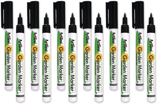 Artline Garden Markers, 0.8 mm , Black Ink , 12 Pack (EK-780)