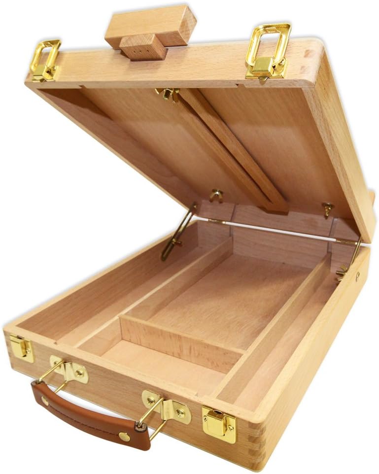 Mont Marte Tabletop Box Easel for Painting Beech Wood