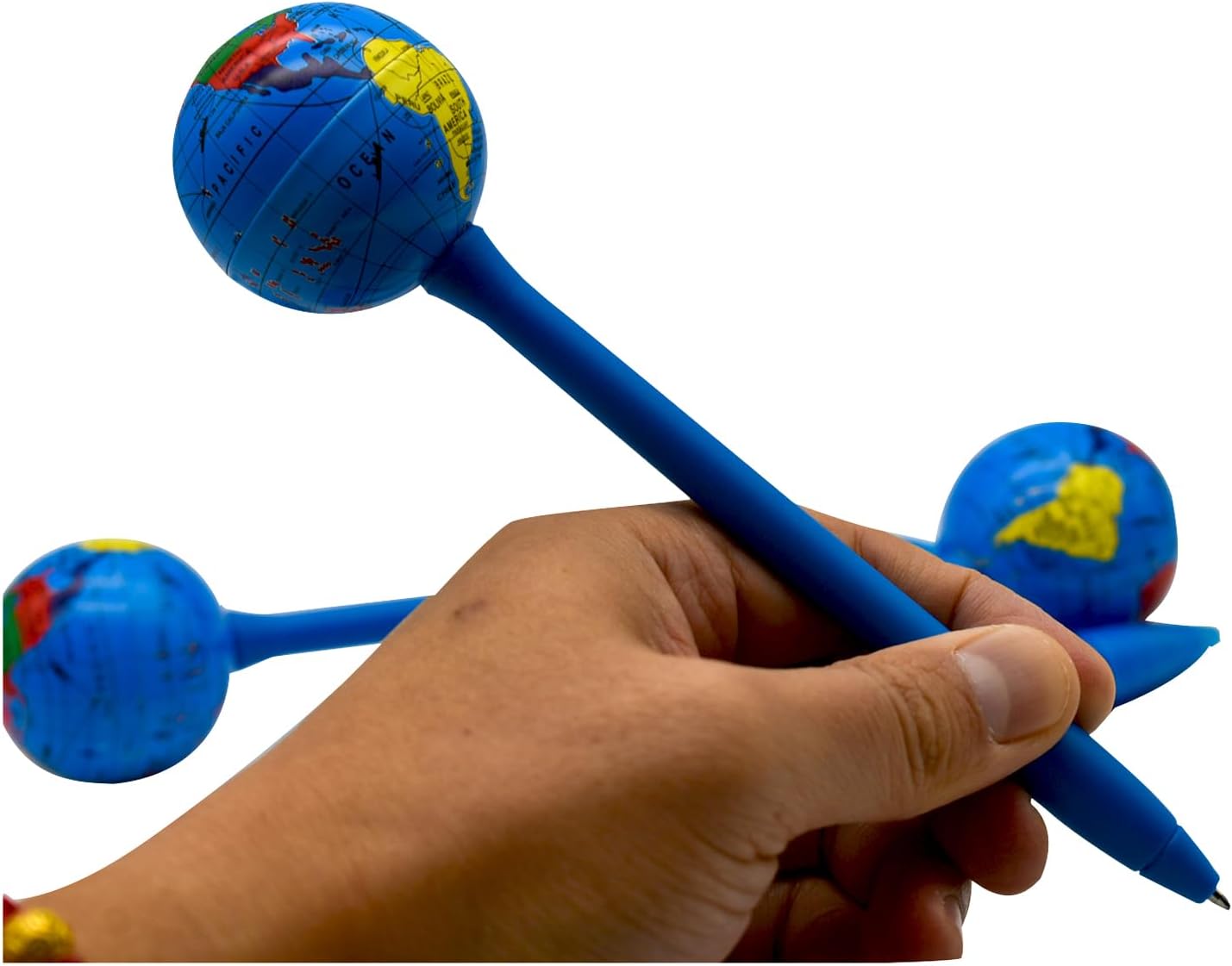 4PCS World Globe Earth Tellurion Ballpoint Pens 1.0MM Black Ink