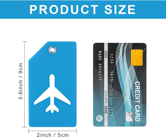 8Pcs Silicone Luggage Suitcases Tags for Travel Luggage Name Tags