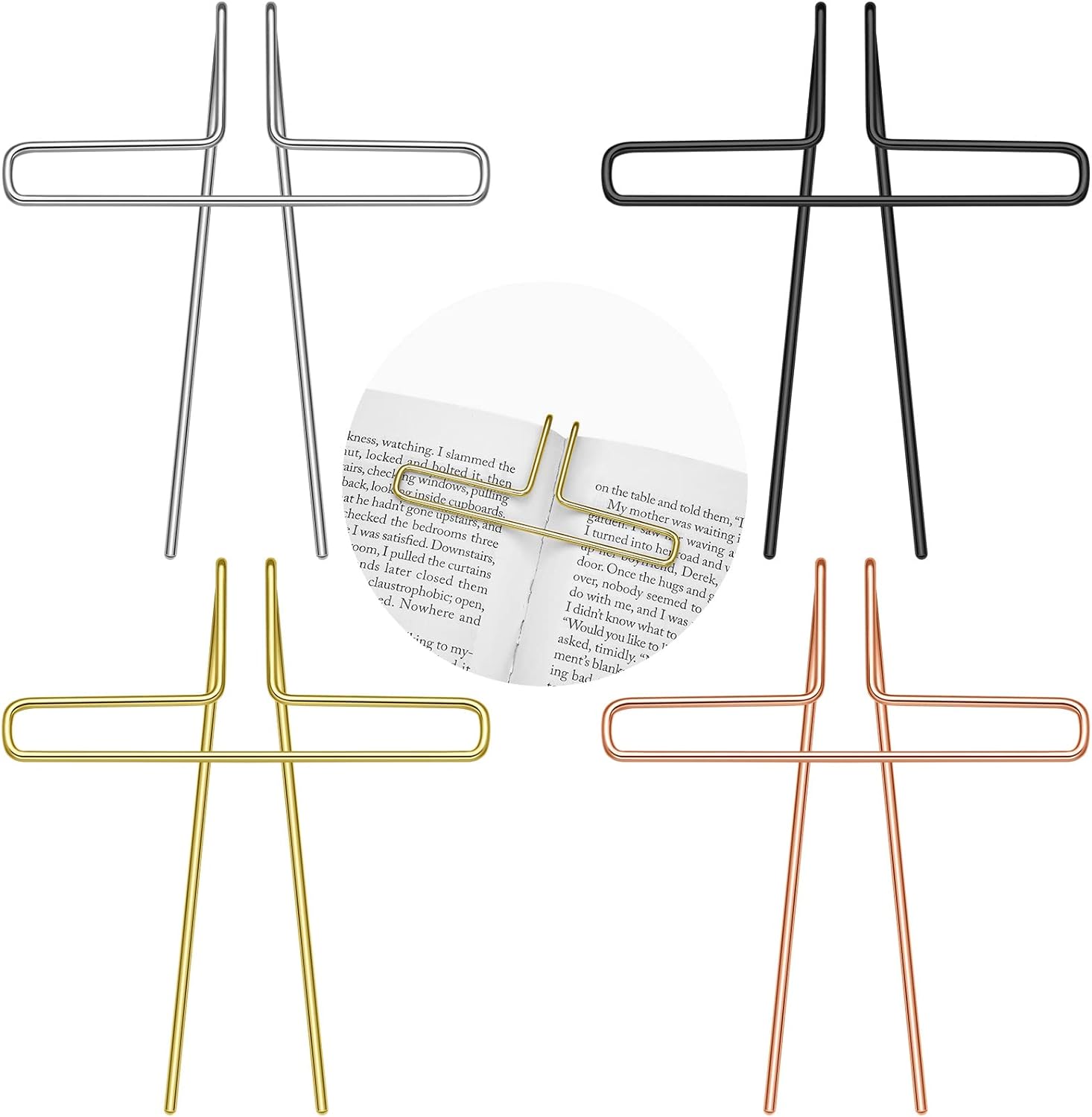 Music Book Metal Clip Book Page Holder for Reading 4 Colors