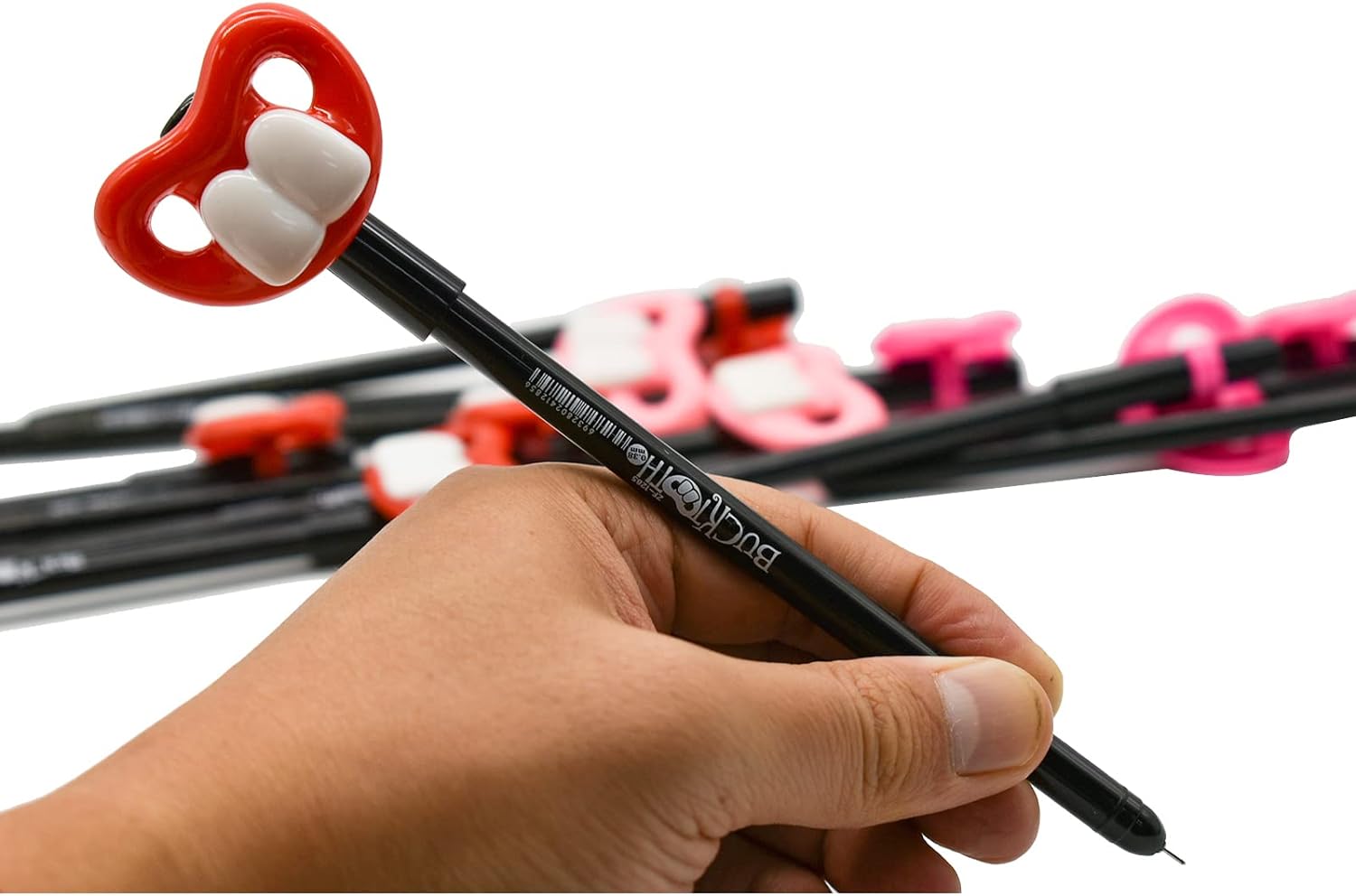 12PCS Funny Dental Tooth Gel Pens Black Ink