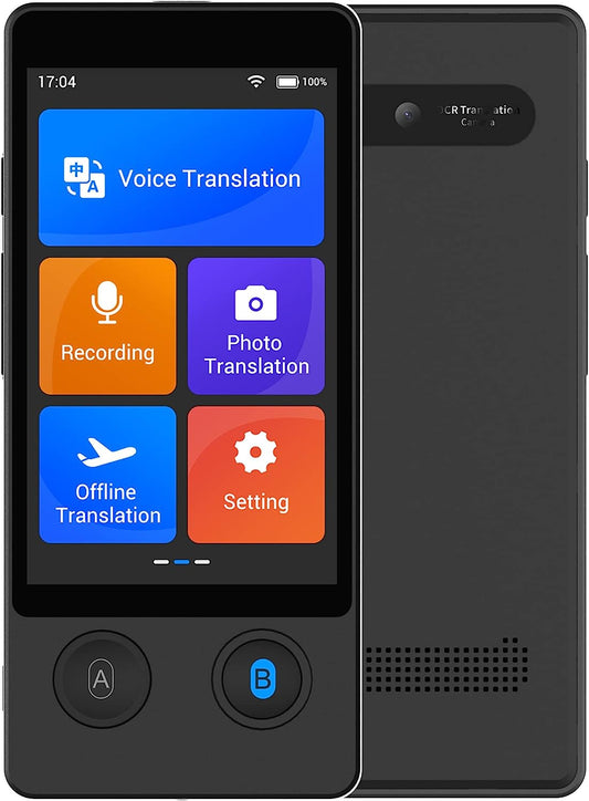 W12 AI Offline Voice Translator 144 Language Translator Device