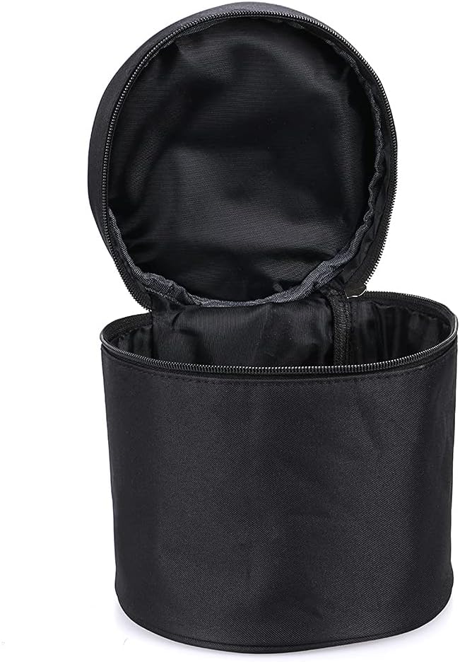 Round Marker Pen Case Stationary Storage Bag for 80 Markers,Black