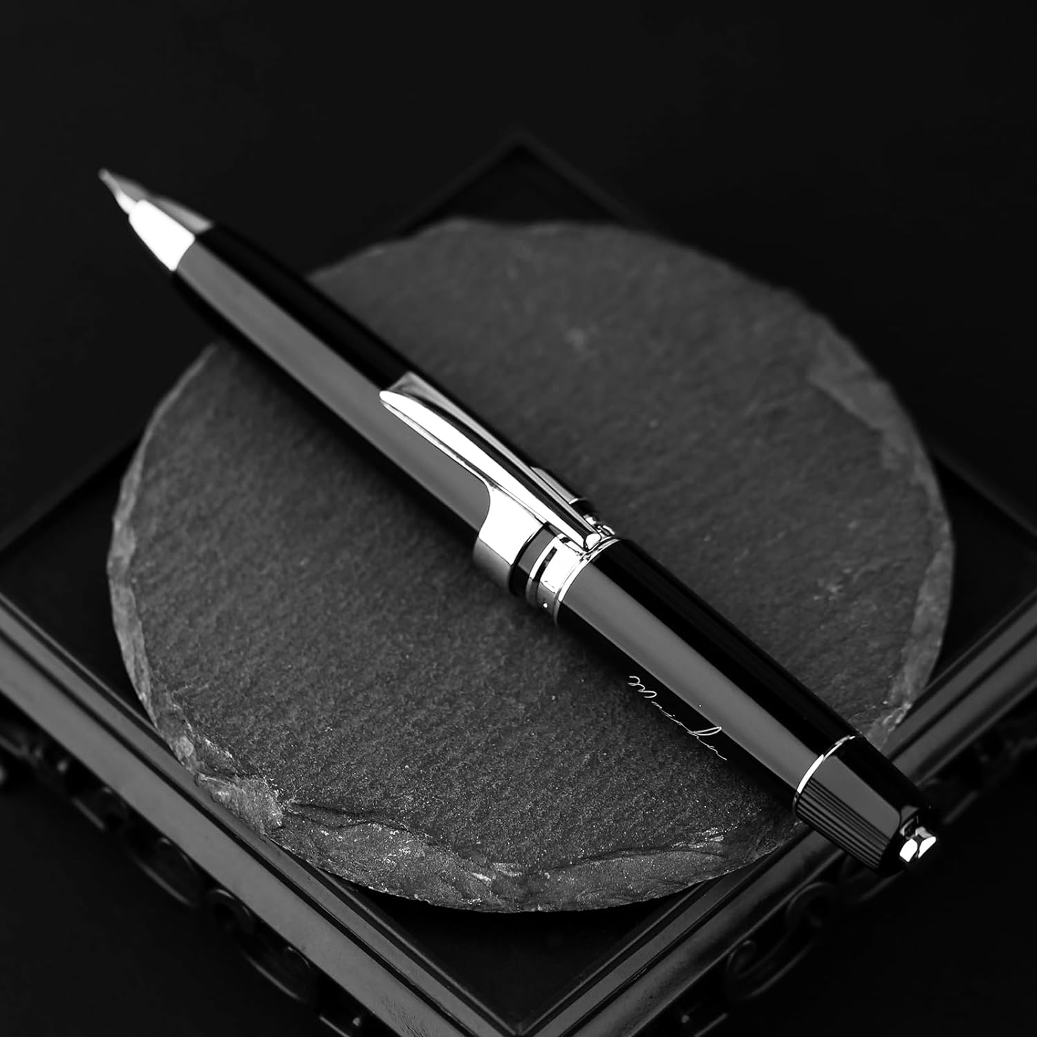 Majohn A3 Fountain Pen Retractable Extra Fine Nib with Converter Case Set