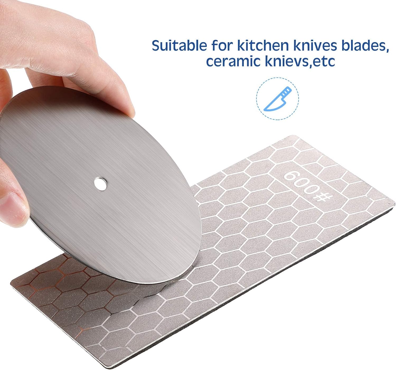 4Pcs Diamond Sharpening Stones (400/600/1000/1200 Grit)