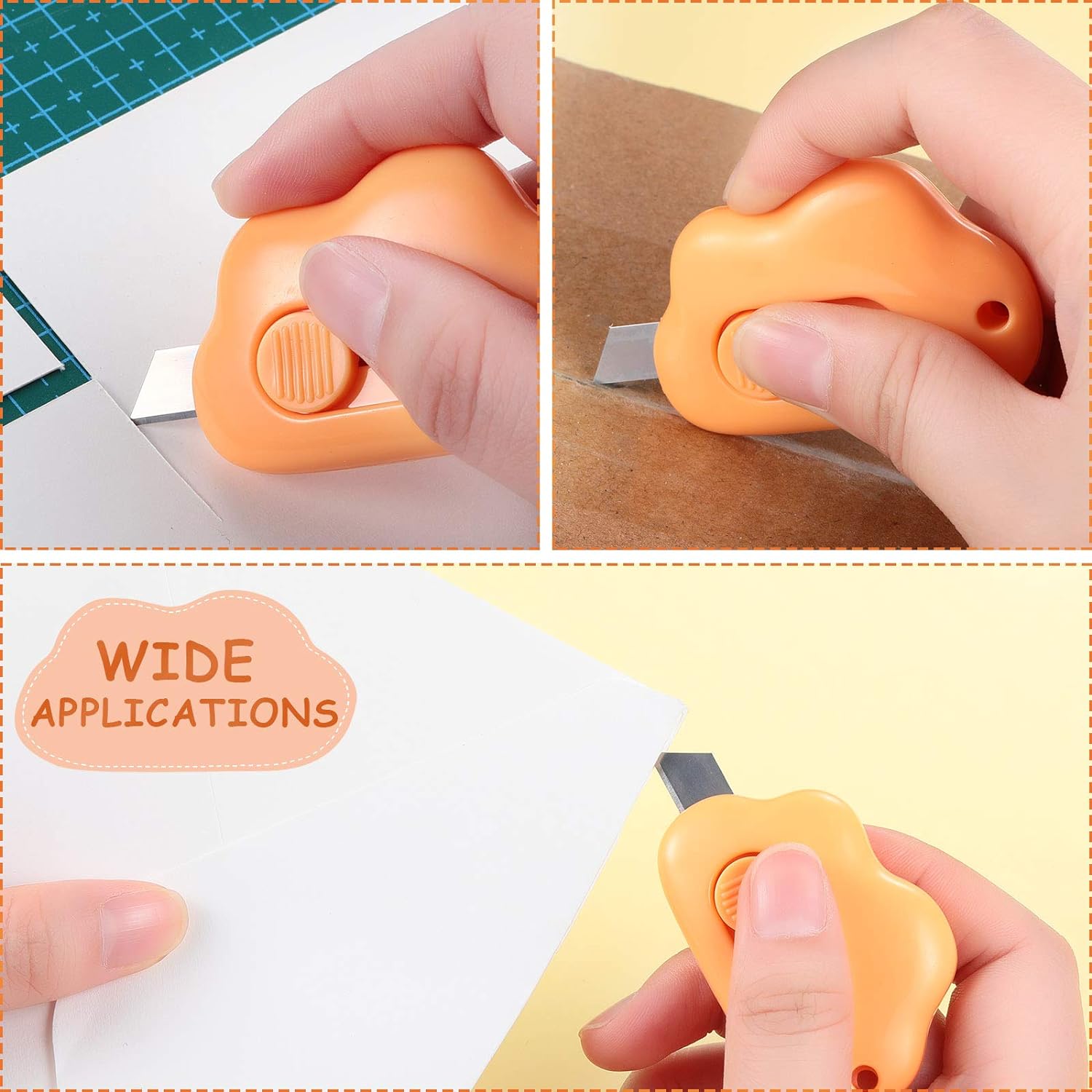 Cloud Mini Box Cutter 6 Pieces Mini Utility Knives Cloud Shaped Box Cutters