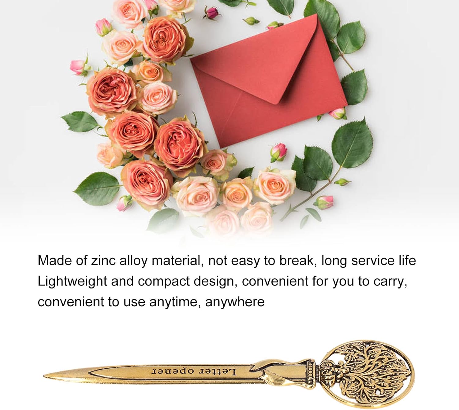 3pcs Retro Letter Opener Knife Compact Portable Envelope Slitter