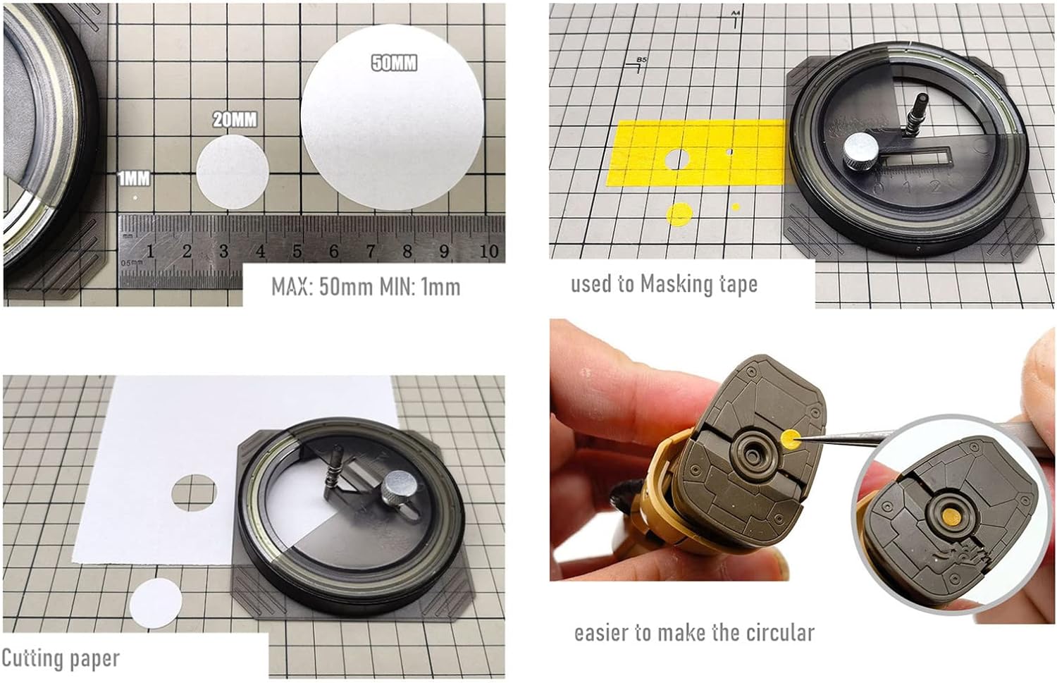 Circular Cutter 1mm-50mm Stepless Adjustment
