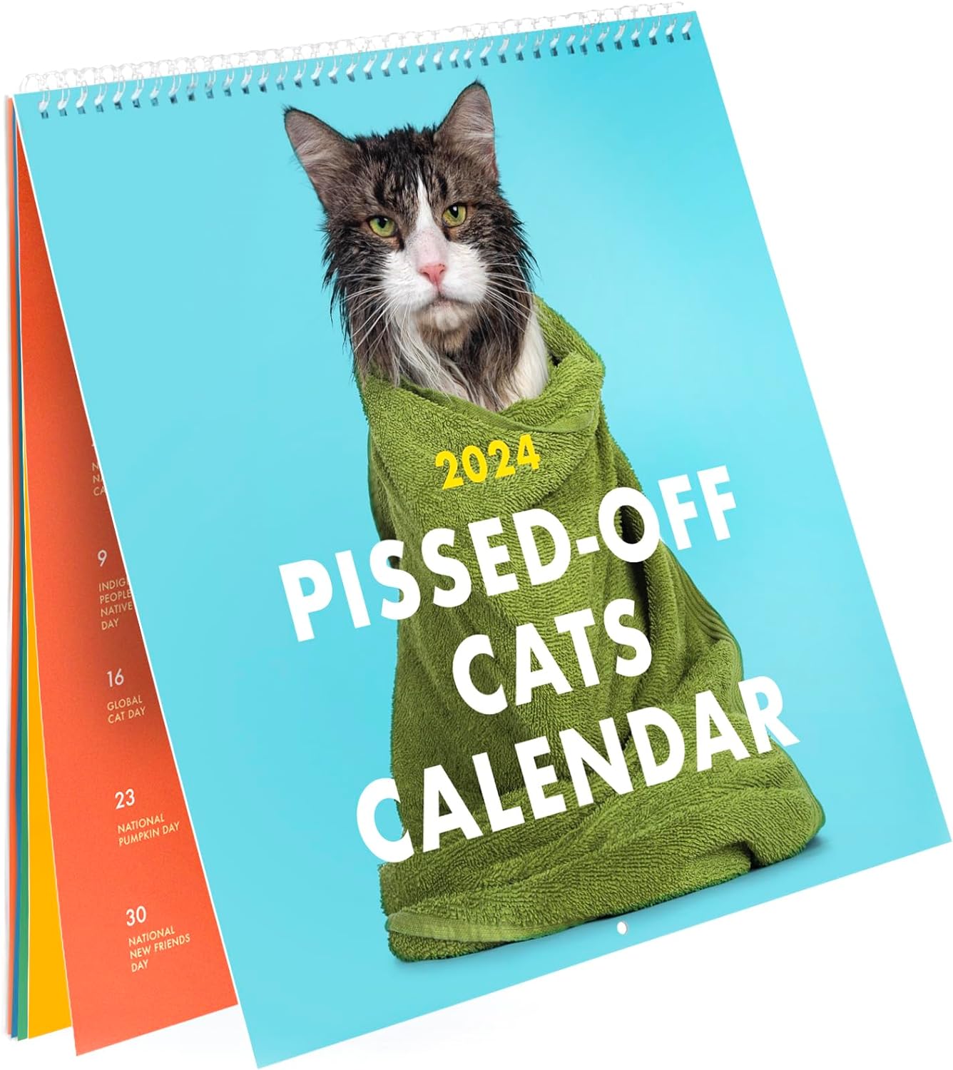 2024 Pissed-Off Cats Wall Calendar