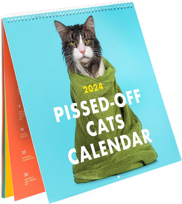 2024 Pissed-Off Cats Wall Calendar