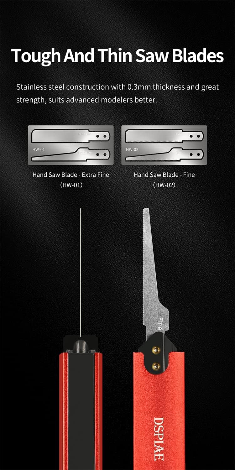 DSPIAE Aluminium Mini Hand Saw For Scale Model Miniature (AT-HW)