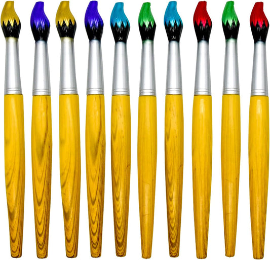 10PCS Bamboo Paintbrush Ballpoint Pens