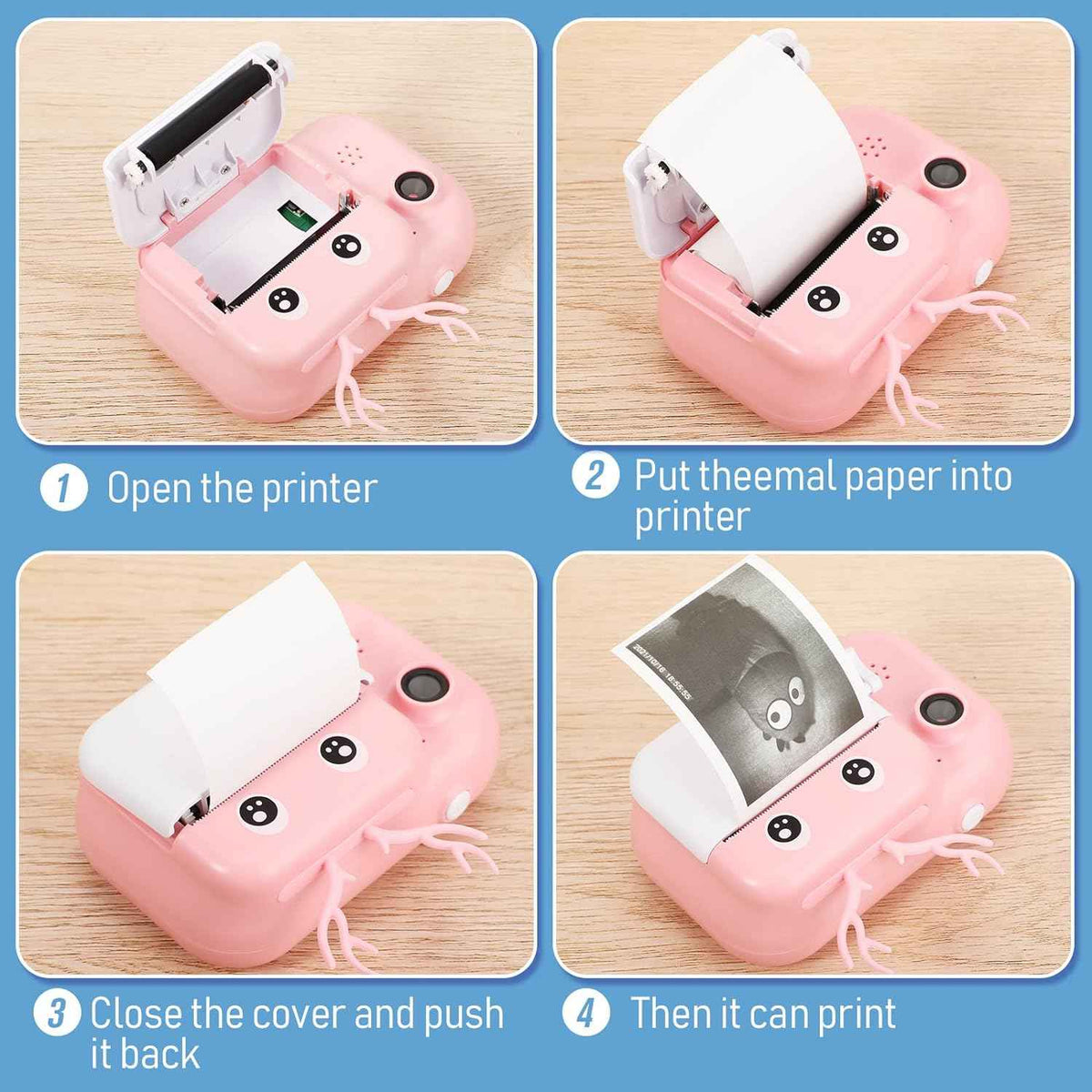 Heat Paper Camera 20 Rolls Instant Camera Thermal Print Paper for Kids 57 x 30mm