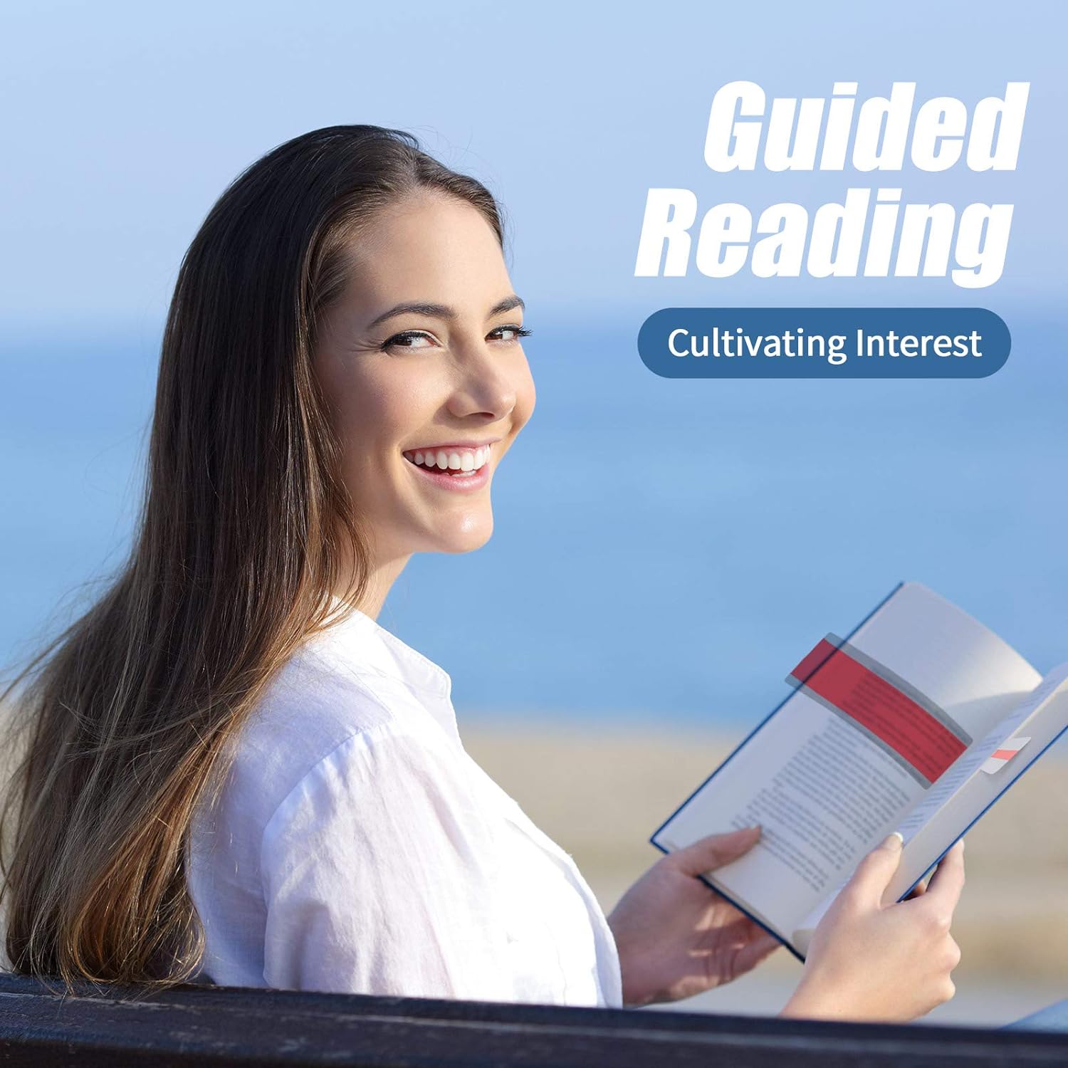 48 Pieces Guided Reading Strips Highlight Bookmarks Help with Dyslexia