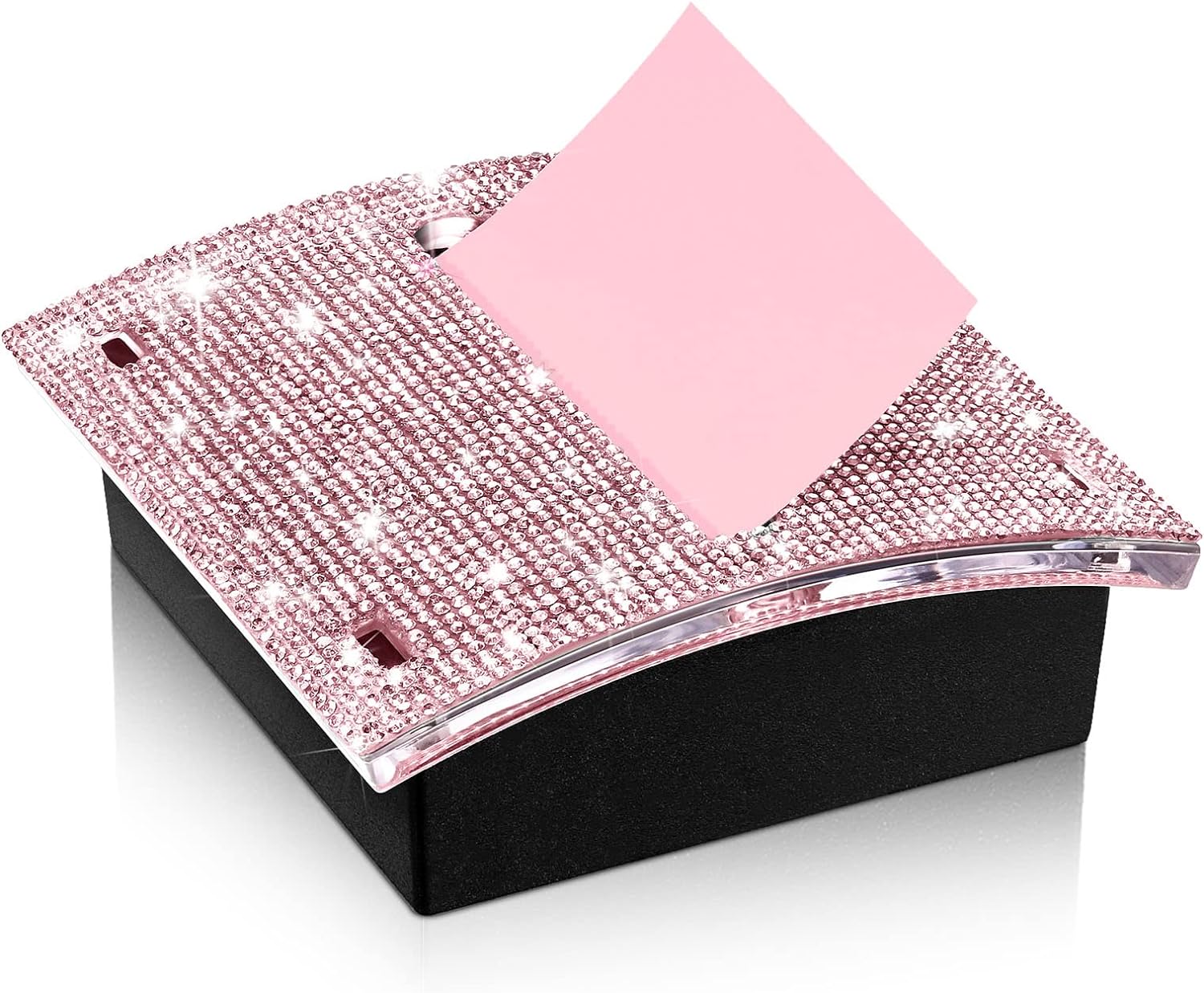 Rhinestone Self Stick Notepad Holders 4x4 Inches Memo Note Dispenser