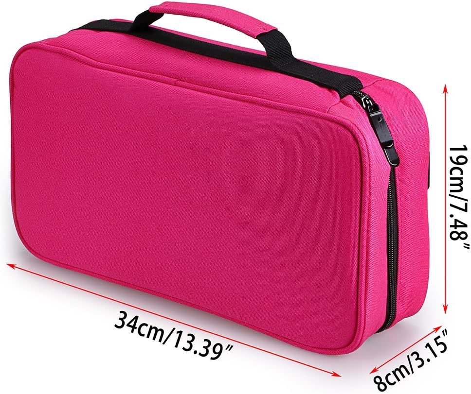 60 Slots Art Marker Pen Carrying Case Lipstick Organizer