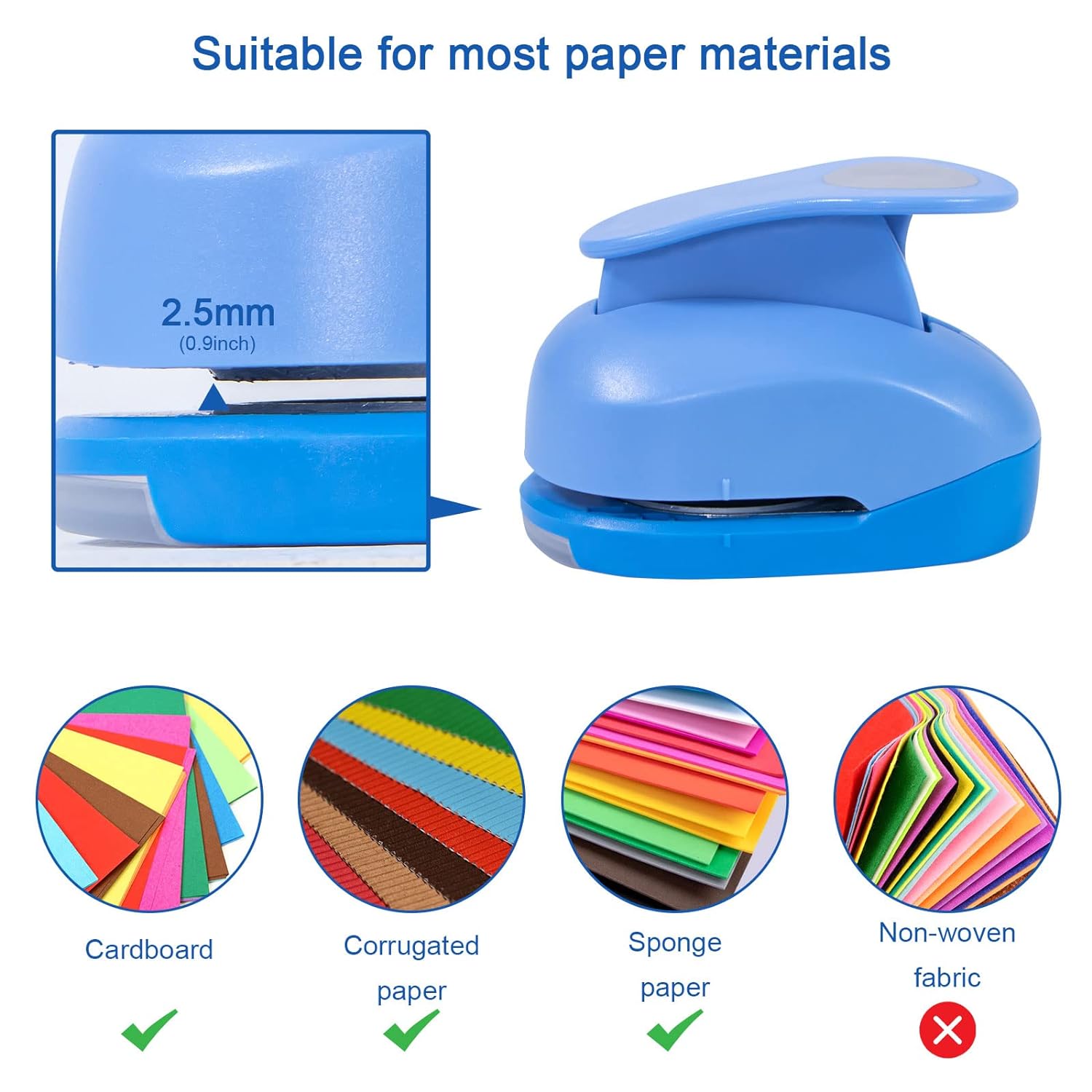 2 Inch Craft Hole Paper Punch Shape Circle for Cardstock,Scrapbooks
