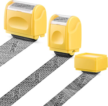 3 Pack Identity Protection Roller Stamps